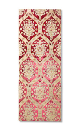 An Ottoman voided velvet and metal-thread panel Turkey, 17th Century image 1