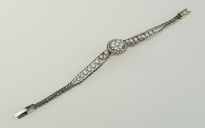 Bonhams : A diamond bracelet, composite