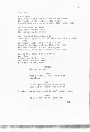 Bonhams : Alien A Revised First Draft Script, circa 1978,