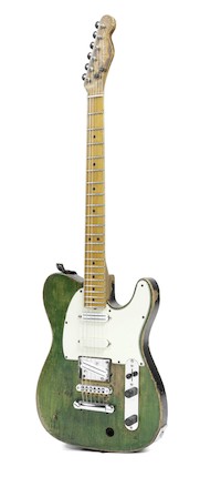 Status Quo Francis Rossi's legendary green Fender Telecaster guitar, late 1965, image 1