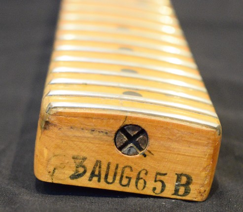 Status Quo Francis Rossi's legendary green Fender Telecaster guitar, late 1965, image 2