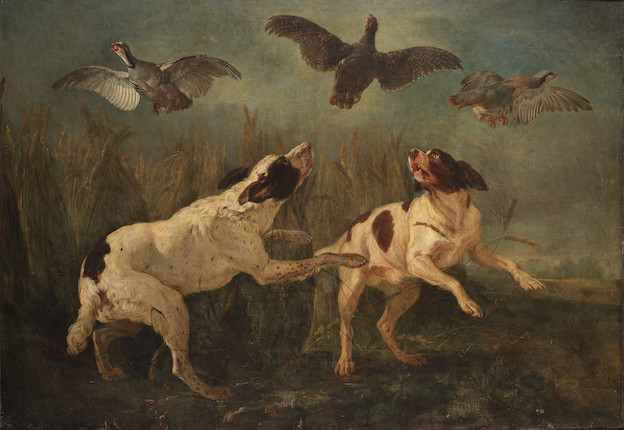 Bonhams : Circle of Jean-Jacques Bachelier (Paris 1724-1806) Spaniels ...