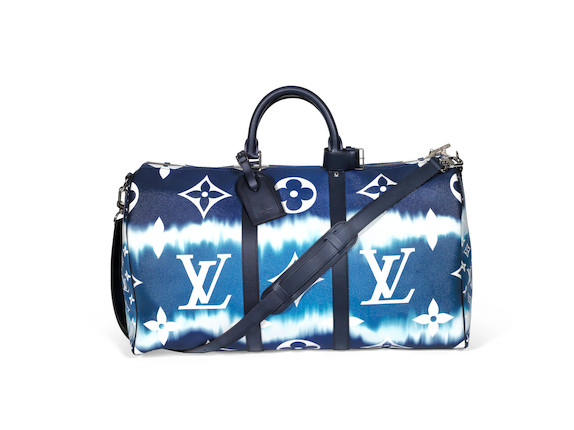 Bonhams : Blue Escale Tie-Dye Monogram Keepall Bandoulière 50, Louis Vuitton,  Limited Edition c. 2020, (Includes luggage tag, padlock, keys, dust bag,  box and copy of original receipt)