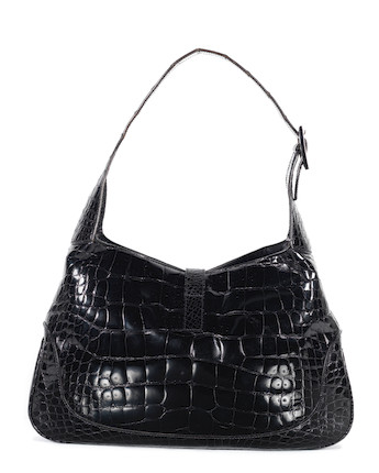 Bonhams : Black Crocodile Jackie Bag, Gucci, 1990s, (includes Dust Bag)