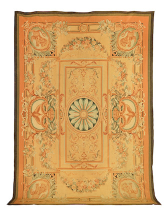 A charming Aubusson tapestry, early 19th century France, 435cm x 310 image 1