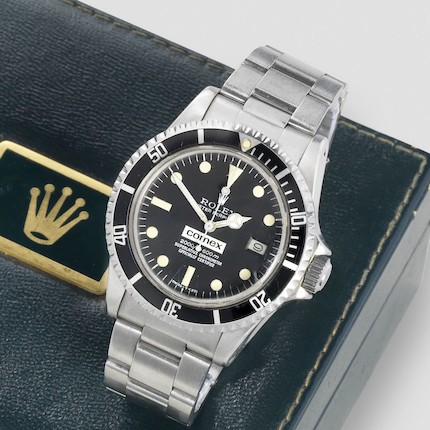 Bonhams : Rolex. A fine and rare stainless steel automatic calendar  bracelet watch Comex Sea Dweller, Ref 1665, Circa 1979