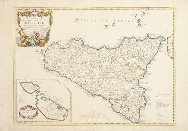 Bonhams : MALTA, SICILY AND THE MEDITERRANEAN SENEX (JOHN) A Map of the ...