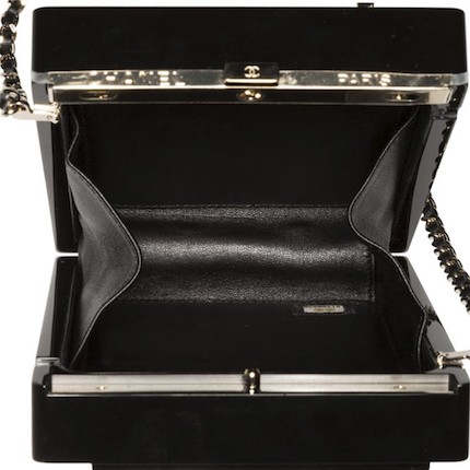 Bonhams : Black and Gold No.5 Plexiglass Miniaudiere, Chanel, Limited  Edition Autumn 2015, (Includes serial sticker, authenticity card, dust bag  and box)