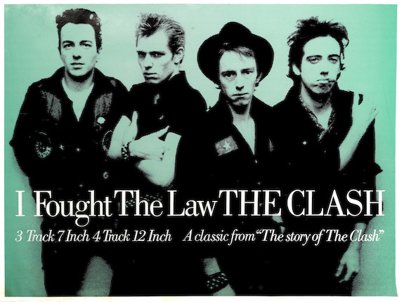 Bonhams The Clash A Promotional Poster For I Fought The Law Cbs 1988