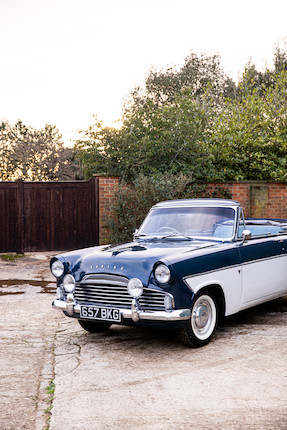 Bonhams : 1962 Ford Zodiac Convertible Chassis no. 206EZ62B017018 Engine  no. Z247697