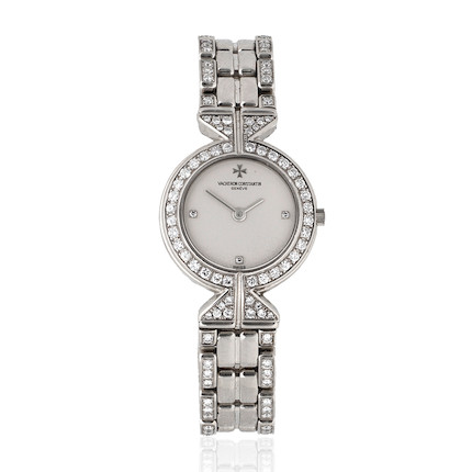 Bonhams : Vacheron Constantin. A lady's 18K white gold and diamond set ...