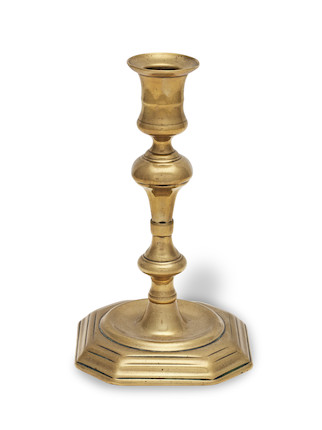 Bonhams : A George I brass socket candlestick, circa 1720 With the ...