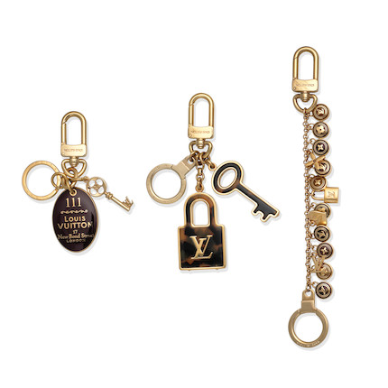 Bonhams : Three Bag Charms/ Key Chains, Louis Vuitton, c. 2012