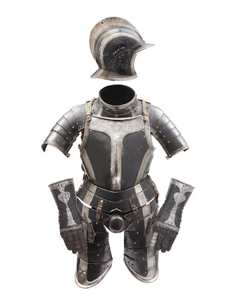 Bonhams : A Composite German Black And White Three-Quarter Armour