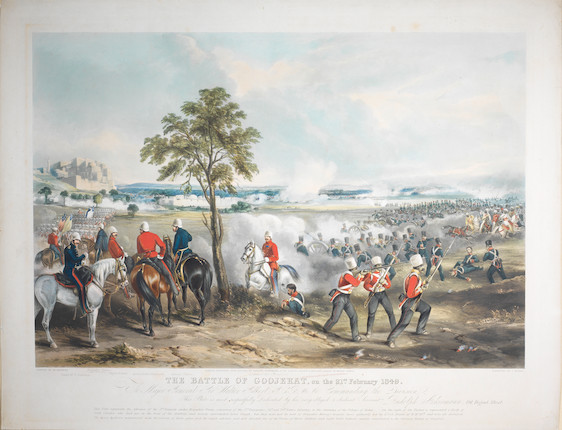 Bonhams : The Battle of Goojerat, on the 21st February 1849, FROM A ...