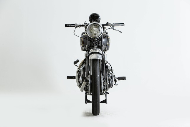 Offered from the National Motorcycle Museum Collection, 1949 Vincent-HRD 998cc Series-B Black Shadow  Frame no. R3588B Rear Frame No. R3588B Engine no. F10AB/1B/1688 Crankcase Mating No. Q7/Q7 image 4