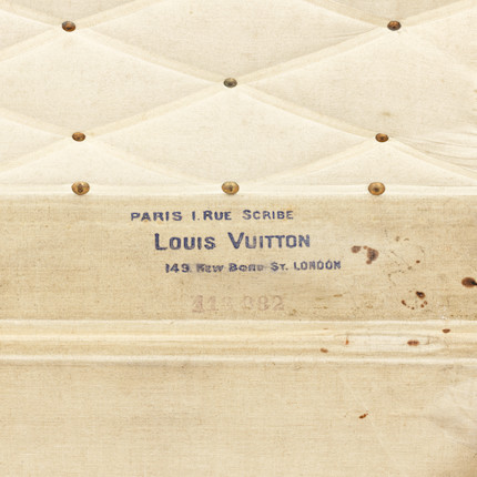 Bonhams : Louis Vuitton a Large Monogram Steamer Trunk c.1910