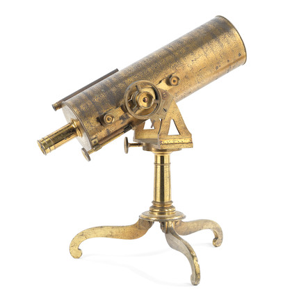 Bonhams : A John Cuthbert 5-inch Brass Gregorian Reflecting Telescope 