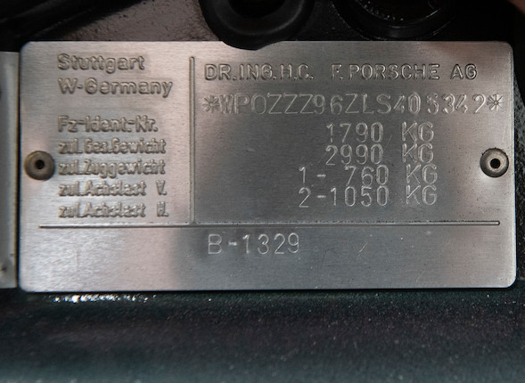One registered owner from new,1990 Porsche 911 Type 964 Carrera 4 Coupé  Chassis no. WP0ZZZ96ZLS405342 Engine no. 62L10662 image 19