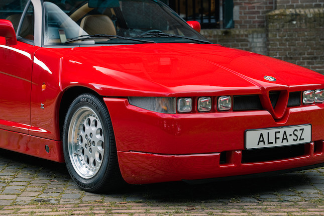Only 1,300 kilometres from new,1991 Alfa Romeo  SZ Coupé  Chassis no. ZAR16200003000590 Engine no. AR61501000600 image 32