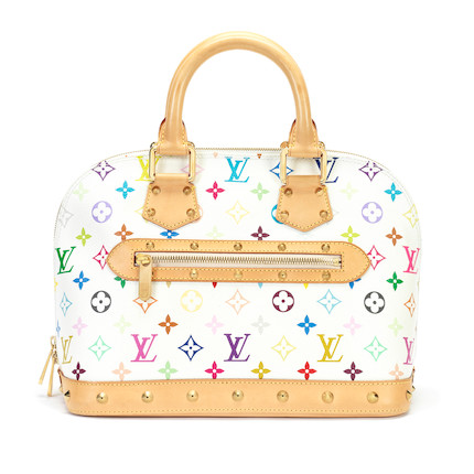 Bonhams : Louis Vuitton x Takashi Murakami A Black Multicolore Monogram  Ursula Tote, 2007 (includes dust bag)