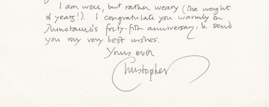 TOLKIEN (CHRISTOPHER) Series of five typed and two autograph letters signed (Christopher Tolkien) to Francisco Porrúa, publisher of the work of J.R.R. Tolkien in Spanish, Cogelin, Aix-en-Provence, Aups, 11 January 1978 to 24 November 2000 (7) image 1