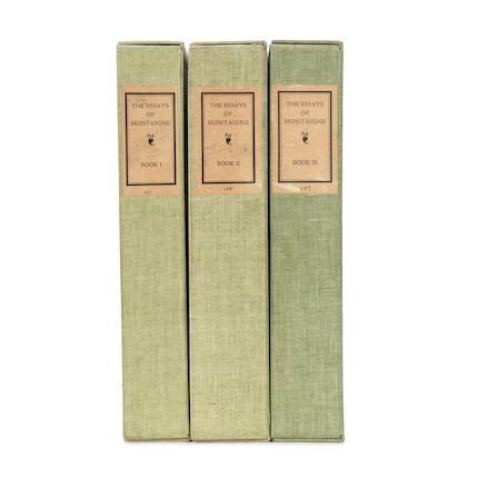 Bonhams : ROGERS (BRUCE) - RIVERSIDE PRESS MONTAIGNE (MICHEL DE) Essays ...