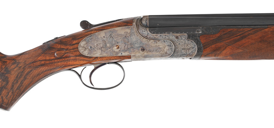 Bonhams : A fine Wiseman-engraved 20-bore single-trigger sidelock over ...