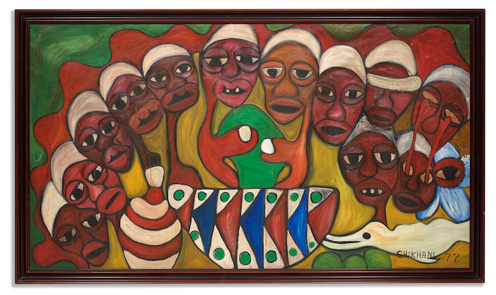 Ernesto  Shikhani  (Mozambique, 1934-2010) The Last Supper, 1977 image 3