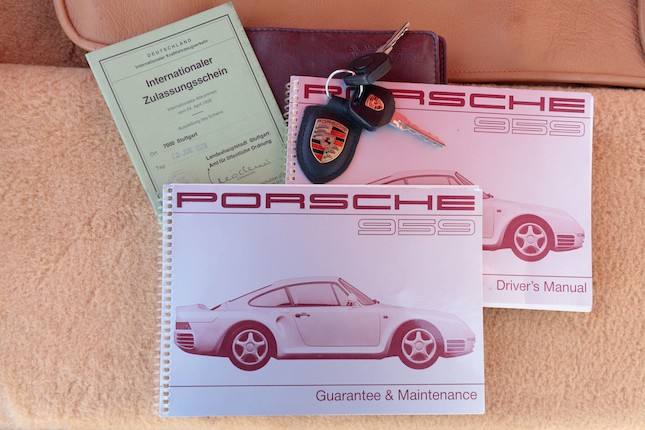  Circa 26,000 kilometres from new,1988 Porsche 959 Komfort Chassis no. WPOZZZ95ZJS900207 image 34
