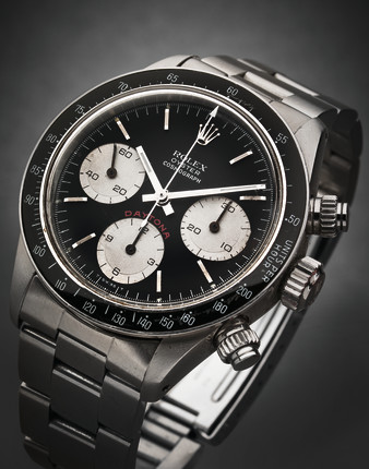 Bonhams : Rolex. Rare et beau chronographe bracelet en acier mouvement ...