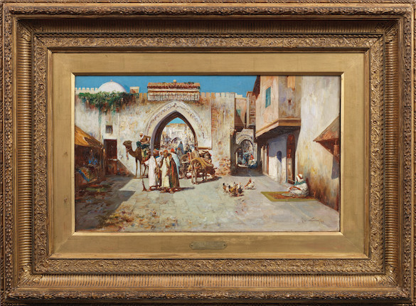 Bonhams José Navarro Lloréns Spanish 1867 1923 Travellers By A