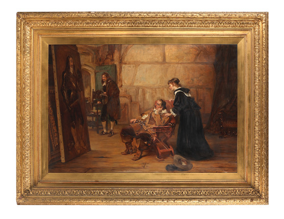 Bonhams : Robert Alexander Hillingford (British, 1828-1904) Admiring ...