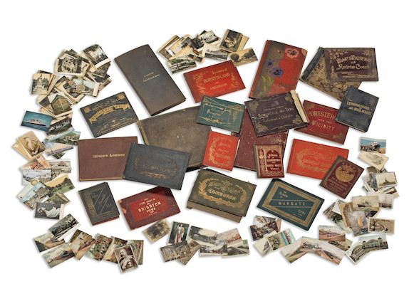 Bonhams : A collection of souvenir photo books and postcards (qty)