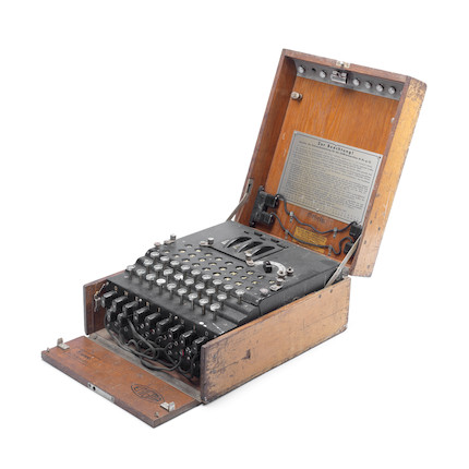 Bonhams : A RARE HEIMSOETH UND RINKE 3-ROTOR ENIGMA CIPHER MACHINE ...