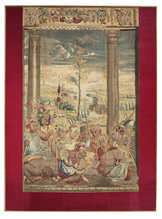 A Chancellerie Portiere Tapestry, Gobelins Manufactory, Paris