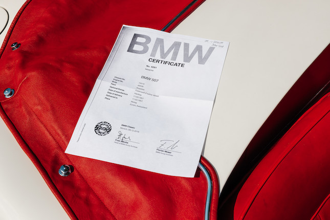 1957 BMW 507 Series I Roadster with Factory Hardtop  Chassis no. 70019 Engine no. 30429-40028 image 61