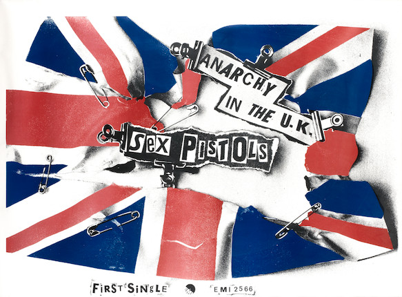 Bonhams The Sex Pistols An Emi Promotional Poster For Anarchy In The Uk 1976 