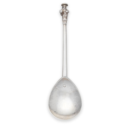 Bonhams : A James I silver Apostle spoon, Saint Matthew maker's mark ...