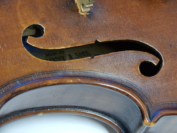 Bonhams : A SCOTTISH MAGGINI MODEL VIOLIN James Hardie of Aberdeen and ...