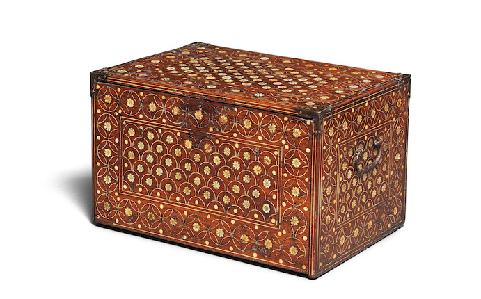 Bonhams : A Mughal ivory-inlaid wood cabinet Gujarat or Sindh, circa 1700