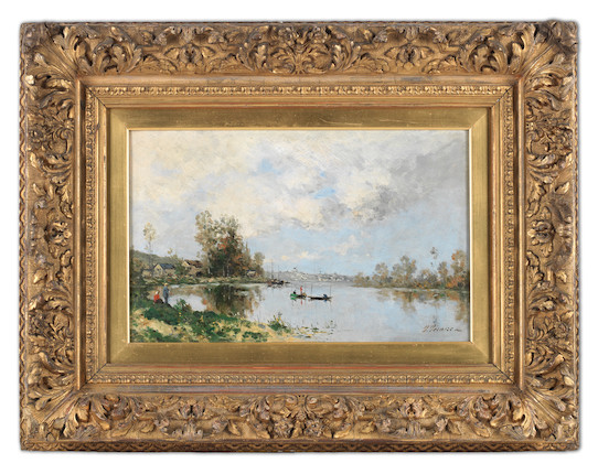 Bonhams : Paul Emmanuel Peraire (French, 1829-1893) Bord de rivière