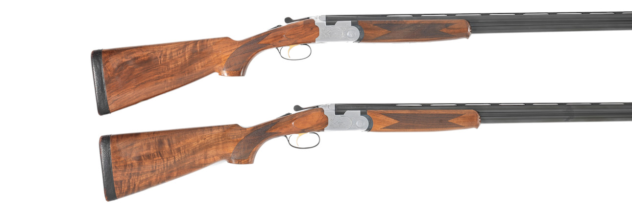 Bonhams : A pair of 20-bore 'S687 Silver Pigeon' over-and-under ejector ...