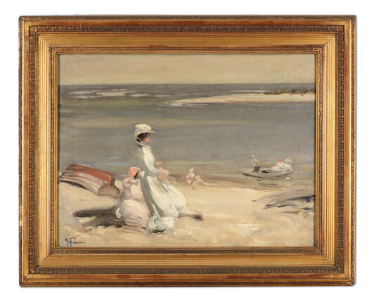 Bonhams Hilda Fearon (British, 18781917) On the beach