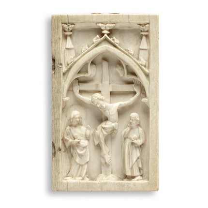 Bonhams : A rare 14th century French carved ivory diptych Circa 1330 ...