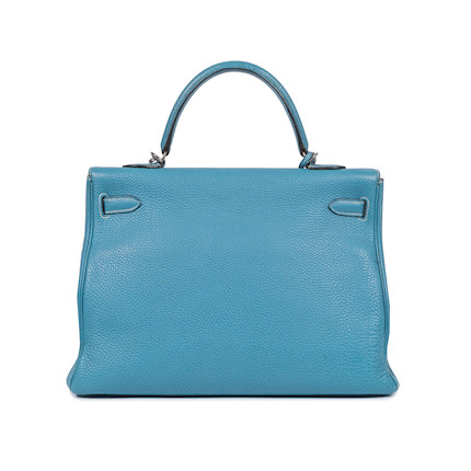 Hermes Kelly Mini Bag Togo Leather Gold Hardware In Teal