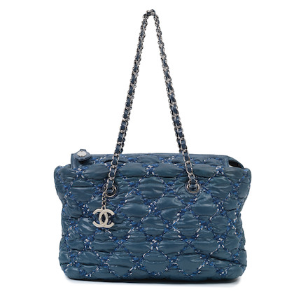 Bonhams : Chanel a Blue Nylon Tweed On Stitch Small Shoulder Bag  Paris-Byzance Metiers d'Art Collection, Pre-fall 2011 (includes serial  sticker and authenticity card)