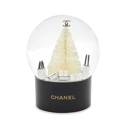 Bonhams : Chanel a Christmas Tree Snow Globe (includes box)