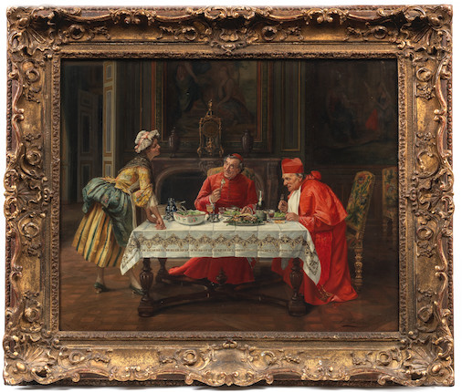 Bonhams : François Brunery (Italian, 1849-1926) A hearty meal