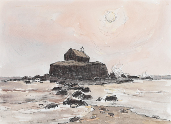Sir Kyffin Williams R.A. (British, 1918-2006) Anglesey Coast image 1